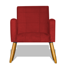 Ver imagem 3 de Kit 2 Poltronas Nina Decorativa Pés Palito -Vermelho