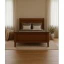 Ver imagem 2 de Cama de Casal Queen Nanci 1,60 X 2,00 - Madeira Maciça - Móveis de Gramado - ( Cor Castanho )