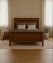 Ver imagem 2 de Cama de Casal Queen Nanci 1,60 X 2,00 - Madeira Maciça - Móveis de Gramado - ( Cor Castanho )
