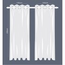 Ver imagem 6 de Cortina Tecido Blackout Off White 280x230cm para Varão