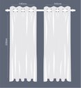 Ver imagem 6 de Cortina Tecido Blackout Off White 280x230cm para Varão