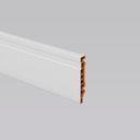 Ver imagem 3 de Kit 10m Linear Rodapé Pvc Edge Branco Frisado 10cm X 15mm X 2m