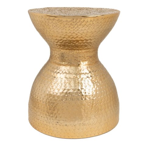 Mesa de Apoio Decorativa em Metal Dourado 40cm 22028 Mart