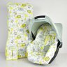 CAPA DE BEBÊ CONFORTO E CAPA CARRINHO - SAFARI AMARELO - 1