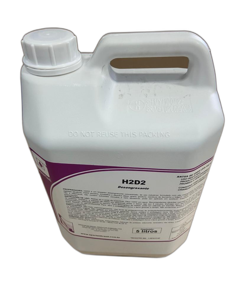 Detergente Desengraxante H2d2 5l Spartan Uso Profissional - 2