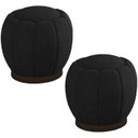 Ver imagem 1 de Kit 2 Puff Puf Para Sala Base Metal Tull Veludo SL 944 Peer