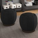 Ver imagem 2 de Kit 2 Puff Puf Para Sala Base Metal Tull Veludo SL 944 Peer