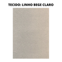 Ver imagem 2 de Puff Redondo Banquinho em Linho Luxo Dallas Casa JD CASA JD MÓVEIS BEGE