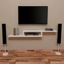 Ver imagem 1 de Rack Suspenso para Tv Prateleira Sala Quarto Escritório