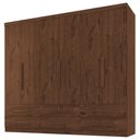 Ver imagem 1 de Guarda Roupa Casal 6 Portas 6 Gavetas Mari 230 cm Jacaranda Zanz