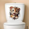 Adesivo de Vaso Sanitário Tigre - 1