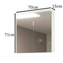 Ver imagem 2 de Armário de Banheiro 02 Portas com Espelho 70cm Movel na Caixa