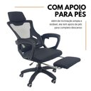 Ver imagem 3 de Cadeira de Escritório Presidente Executiva Oficial Supreme Preto