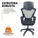 Ver imagem 7 de Cadeira de Escritório Presidente Executiva Oficial Supreme Preto
