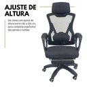 Ver imagem 4 de Cadeira de Escritório Presidente Executiva Oficial Supreme Preto