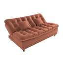 Ver imagem 4 de Sofá Cama Day 185cm Reclinável Manual Veludo Terracota - Sallar Home