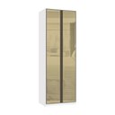 Ver imagem 1 de Guarda Roupa Modulado 2 Portas 3 Gavetas 80cm com Vidro Reflecta Bronze Prime Luciane Móveis