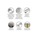 Ver imagem 3 de Guarda Roupa Modulado 2 Portas 3 Gavetas 80cm com Vidro Reflecta Bronze Prime Luciane Móveis