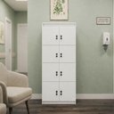 Ver mais imagens de Armário Locker Guarda-Volume 8 Portas com Chave 60 x 160cm Branco