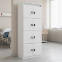Ver imagem 6 de Armário Locker Guarda-Volume 8 Portas com Chave 60 x 160cm Branco