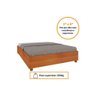 Cama de Casal Queen Mônaco Off White - Tcil Móveis - 3