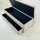 Ver imagem 2 de Puff Baú Guarda Volume 120x40x45cm Cor Bege Claro Estrutura em Mdf