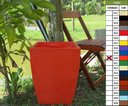Ver imagem 3 de Vaso Planta 45x35 Moderno Trapézio Polietileno - LARANJA SUNSET 010