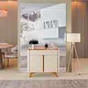 Ver imagem 6 de Buffet Aros 2 Portas Pés Madeira Maciça - Mavaular Off White/naturalle