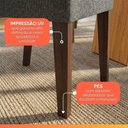 Ver imagem 3 de Conjunto 2 Cadeiras Estofada Sala de Jantar Tati Madeirado