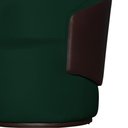 Ver imagem 3 de Poltrona Organica Beatriz Suede Verde C/ Composê Corano Marrom - Lm Decor