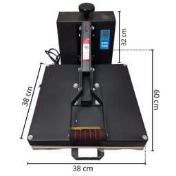 Prensa Térmica Camiseta Plana 38x38 Sublimação Jacaré Transfer Estampa 127v Importway Iwpts-38110 Iw - 2