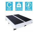 Ver imagem 2 de Base Cama Box Bipartido Casal Corino Branco 40x138x188