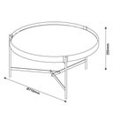 Ver imagem 4 de Mesa de Centro Ambiente Aqua Grande Nature Cobre - Imcal
