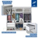Ver imagem 6 de Closet Casal sem Portas 4 Gavetas Paris -Mt- Rei de Casa Branco