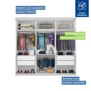 Ver imagem 4 de Closet Casal sem Portas 4 Gavetas Paris -Mt- Rei de Casa Branco