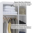 Ver imagem 5 de Guarda Roupa Modulado 101,50cm 3 Portas Alpes Luciane Móveis