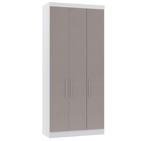 Guarda Roupa Modulado 101,50cm 3 Portas Alpes Luciane Móveis