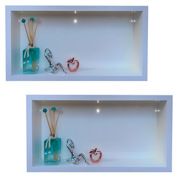 Nicho em Porcelanato para Banheiro Branco Polido 60x32cm Kit 2 Unidades - 4