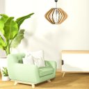 Ver imagem 2 de Luminária Teto tipo Pendente PARENTESIS MDF Completa -:MDF CRU