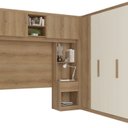 Ver imagem 2 de Guarda-roupa Modular em L 4 Portas com Cabeceira Milan