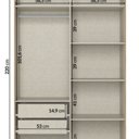 Ver imagem 7 de Guarda-roupa Modular em L 4 Portas com Cabeceira Milan