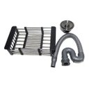 Ver imagem 3 de Cuba Pia Gourmet Quadrada Cozinha Aço Inox 304 com Acessórios 40x45cm