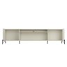 Rack para Tv 260cm com 4 Portas Lisas 100% Mdf Pés em Metal - 3