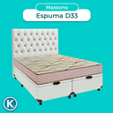 Ver imagem 4 de Cama Box Bau + Colchão Casal D33 Maxsono Paropas + Cabeceira Estofada