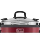 Ver imagem 2 de Panela Elétrica Multifuncional 10 Xícaras 1,8L P700V Vermelha 127V Black Decker