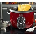Ver imagem 3 de Panela Elétrica Multifuncional 10 Xícaras 1,8L P700V Vermelha 127V Black Decker