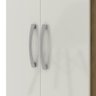Armário Multiuso 2 Portas e 3 Prateleiras Internas Macau 170cm - Off White - 10