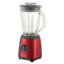 Liquidificador Jarra de Vidro 2L Potência 600W 5 Velocidades Vermelho 127V Black Decker - 1