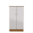 Ver imagem 2 de Armário Multiuso Sapateira 2 Portas Alaska Freijó e Off White Notável Móveis