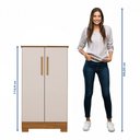 Ver imagem 7 de Sapateira Notável Alaska New 2 Portas Freijó Off White com Pés